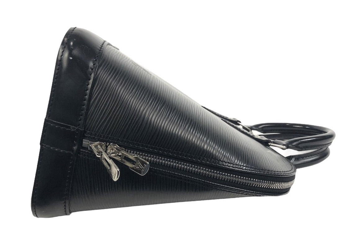Alma PM Black Epi Leather Top Handle Bag – Baggio Consignment