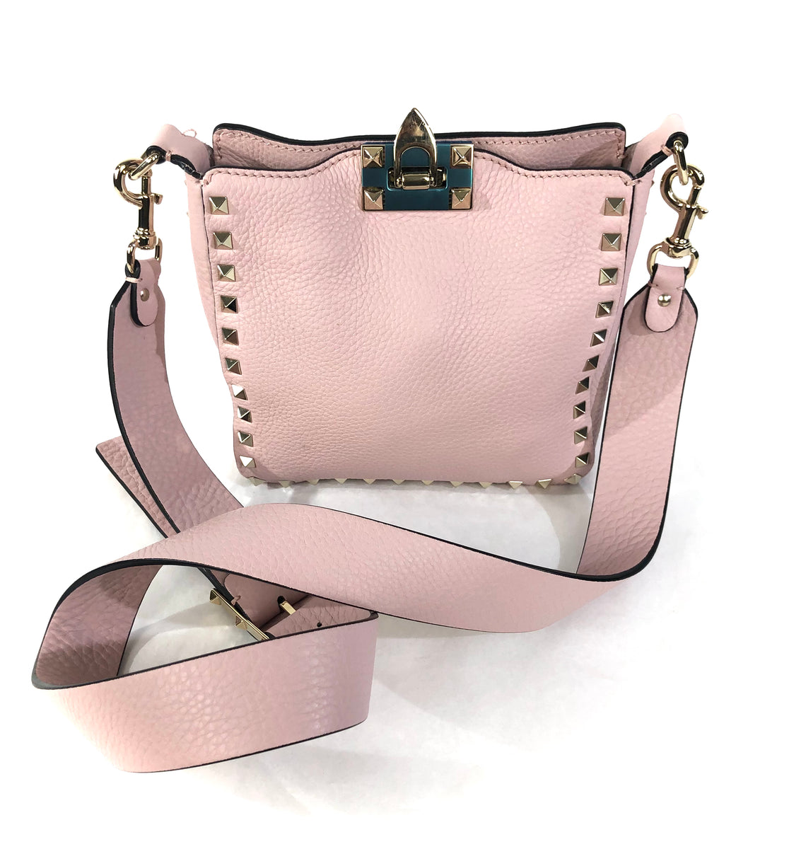 VALENTINO Rockstud Flip-Lock Messenger Bag in Ivory - More Than You Can  Imagine