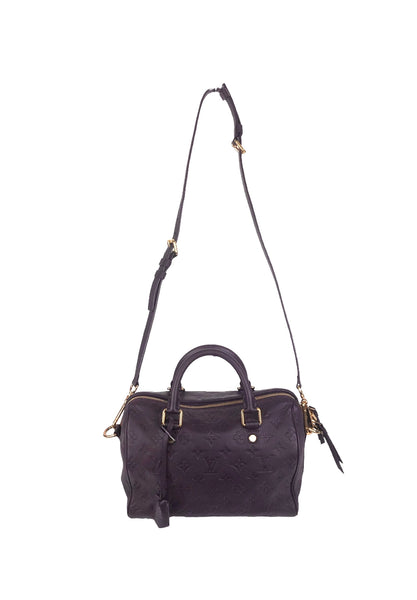 Plum Empreinte Leather Speedy 25 Bandouliere Bag