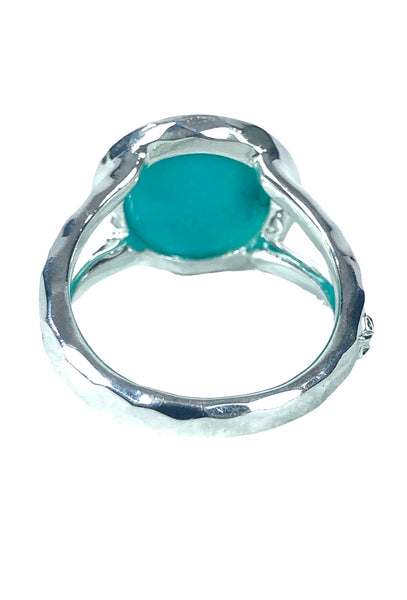 Mini Lollipop Turquoise Doublet Ring | Size 5.25