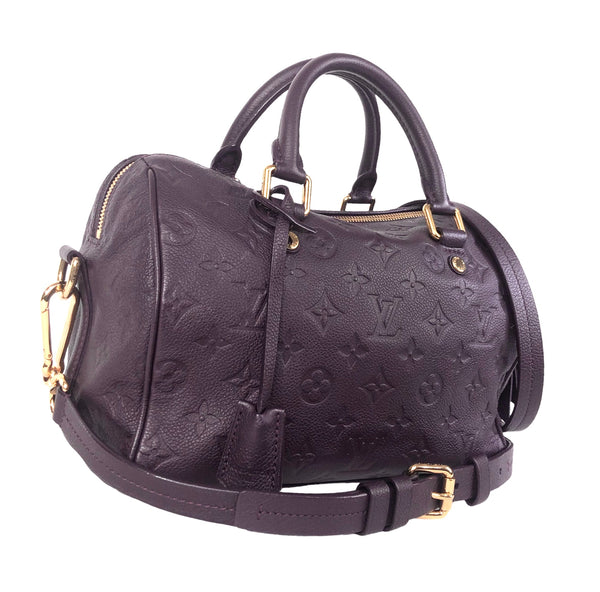 Plum Empreinte Leather Speedy 25 Bandouliere Bag