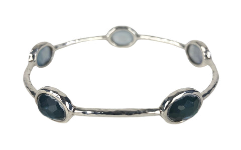 Wonderland 5-Station Bangle Bracelet | Size (2) 7.75 Inches