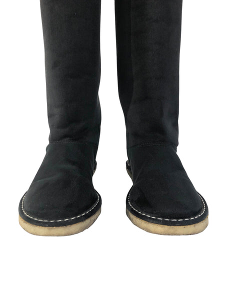 Vegan Shearling OTK Boots | Size 7