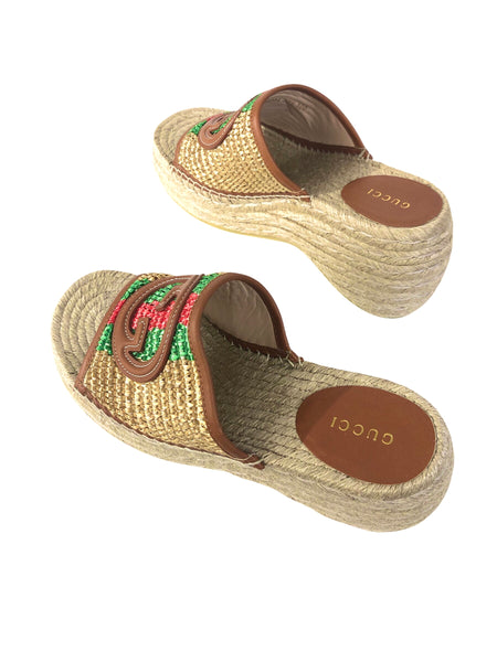 Adela Raffia Wedge Espadrilles Wedge Sandal | Size 7.5