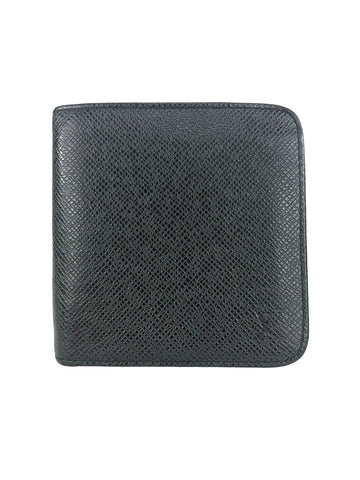 Taiga Leather Zip Around Bifold Men's Wallet