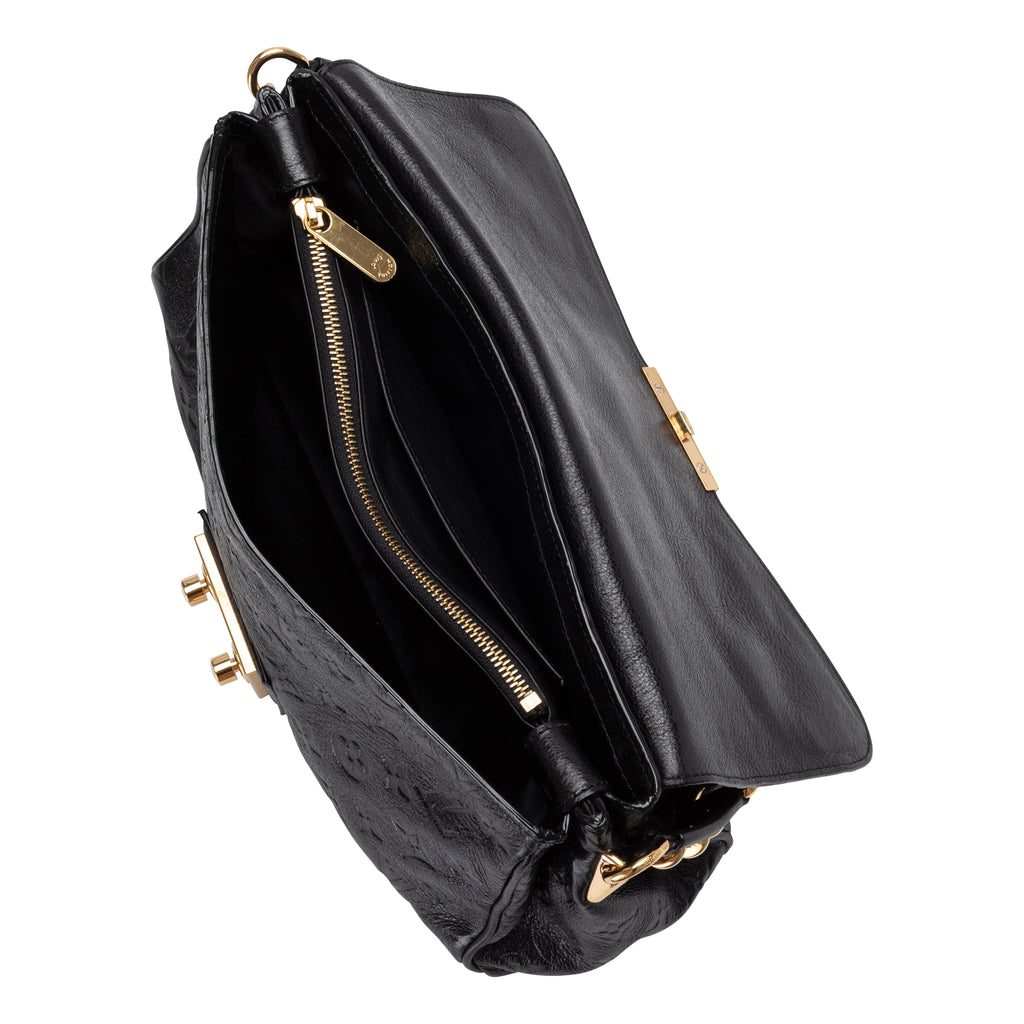 Rubel Black Monogram Empreinte Leather Shoulder Bag – Baggio Consignment