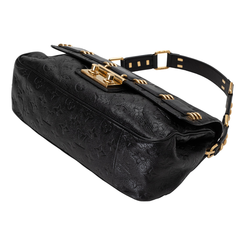 Louis Vuitton Black Monogram Empreinte Leather Rubel Shoulder Bag