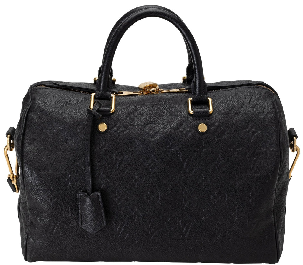 Louis Vuitton Speedy Bandouliere Bag Monogram Empreinte Leather 30