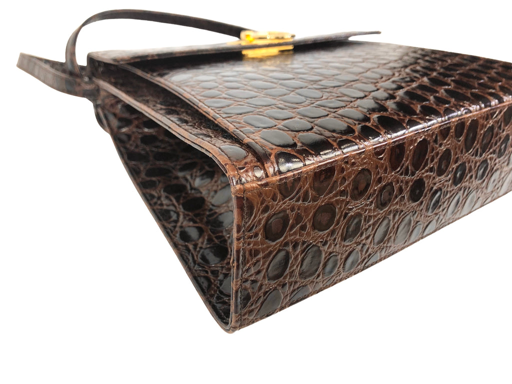 Hermes Vintage Leather Top Handle Handbag
