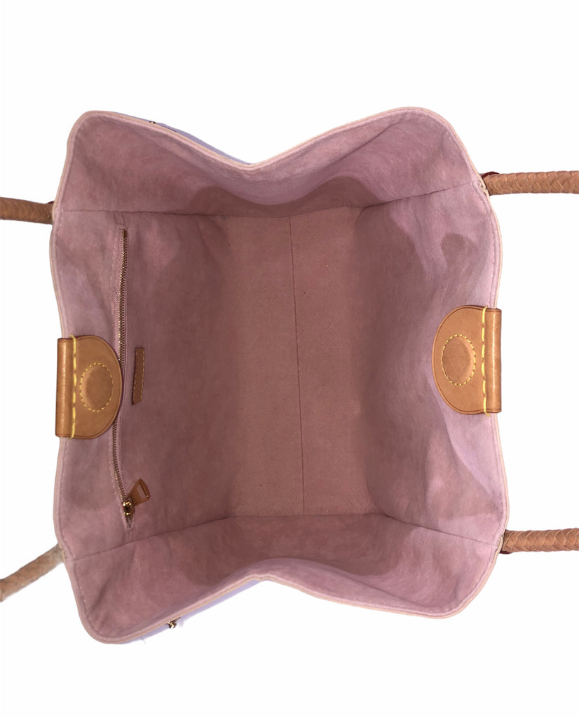 Louis Vuitton PROPRIANO Damier Azur Canvas Shoulder Tote Bag Rose Ballerine