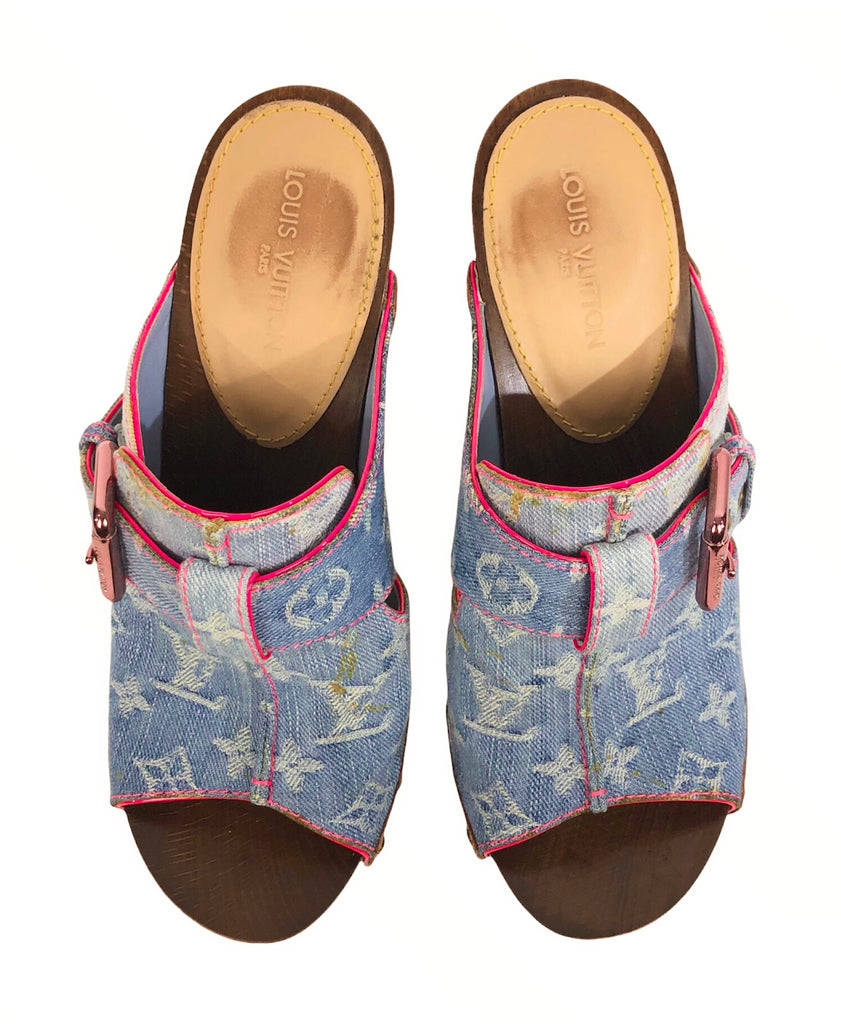 Louis Vuitton Vintage Denim Mules – Dina C's Fab and Funky