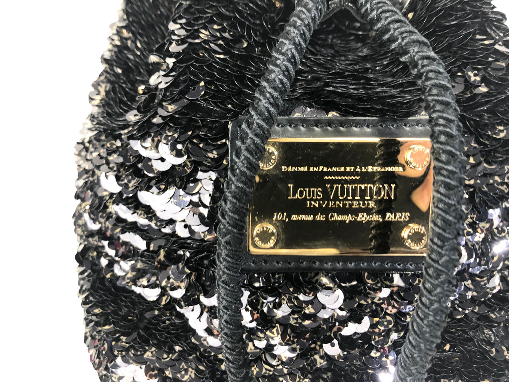 Louis Vuitton, Bags, Louis Vuitton Noe Rococo Handbag Sequins Mini Gold