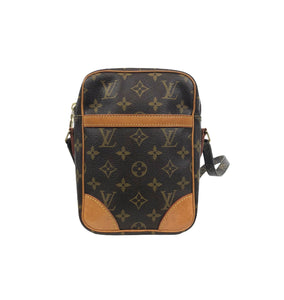 Louis Vuitton Danube Shoulder Bag Brown Canvas
