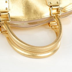 Louis Vuitton Gold Suhali Leather Lockit MM Bag - Yoogi's Closet